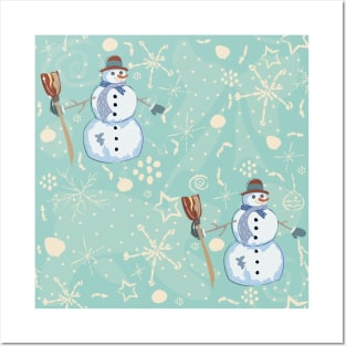 Snowman Posters and Art